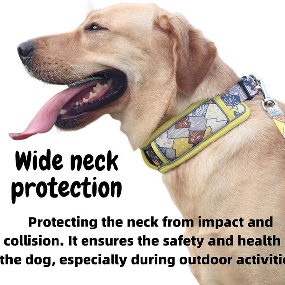 Adjustable Size L Mesh Dog Collar Reflective With Strong Sturdy Buckle - Picture 1 of 8